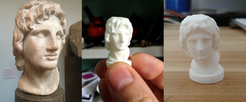 3D Print of Alexander the Great using 123D Catch